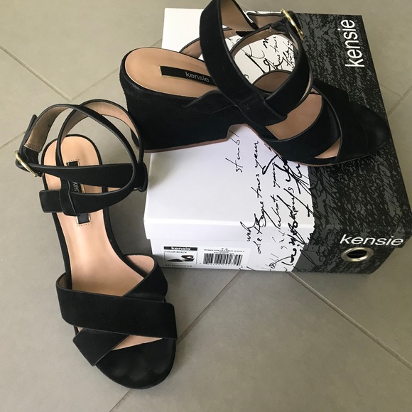 Kensie Shoes - Kensie Edonia leather sandals heels (7.5)